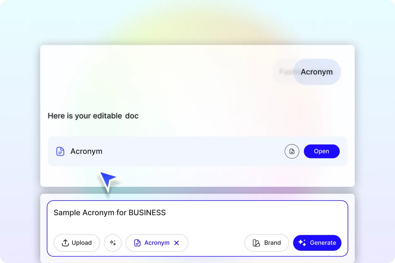 Free AI Acronym Generator, Free Acronym Maker [ No Signup